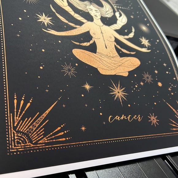 Cancer Wall Art Celestial Zodiac Horoscope Illustration Print Poster Unframed - Picture 12 of 17